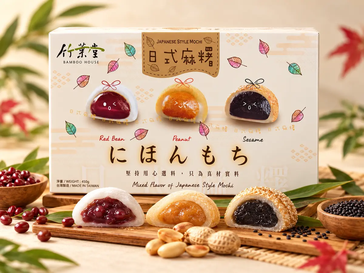Mochi-Auswahl aus dem Sortiment von Asian Shop Wang