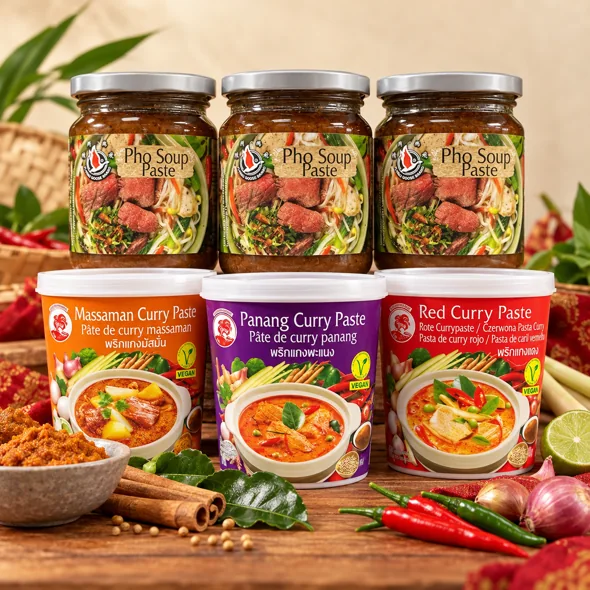 Thai Currypasten aus dem Sortiment von Asian Shop Wang